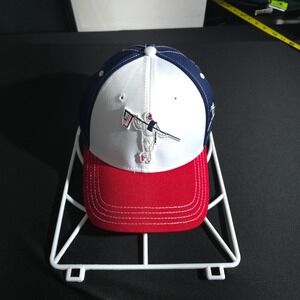 AndersonOrd Performance Golf Hat Red White Blue Astronaut USA Flag Stretch L/XL